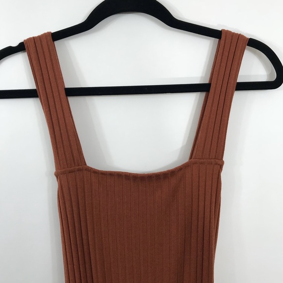Urban Outfitters Lita Ribbed Knit Apron Jumpsuit - Picture 8 of 8